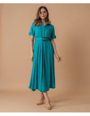 Linen flowy dress